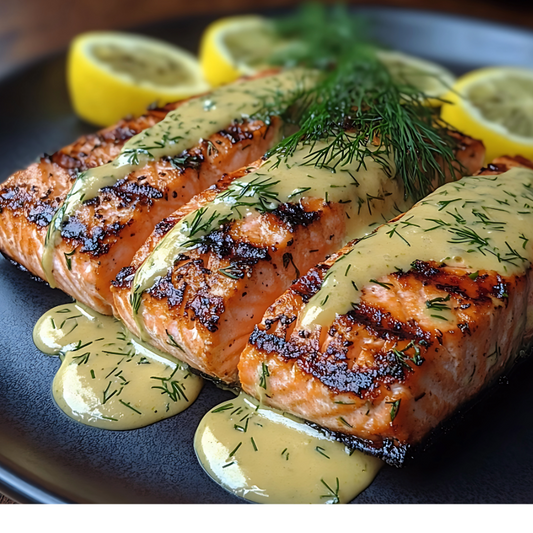 Salmon with Dill Sauce